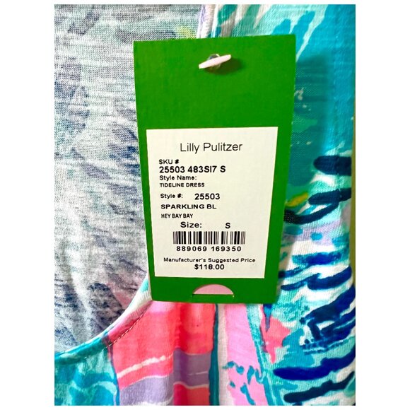 NWT Rare! Lilly Pulitzer Tideline Dress, Size Small, $80 (*Originally $118) - Picture 4 of 5